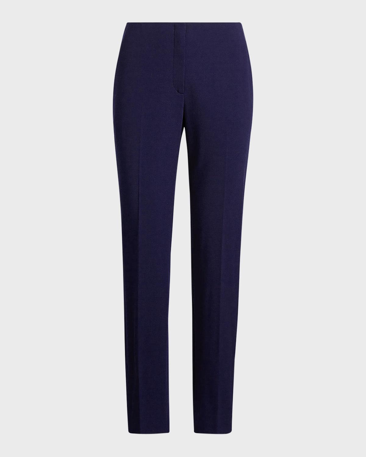 simone wool straight-leg pants