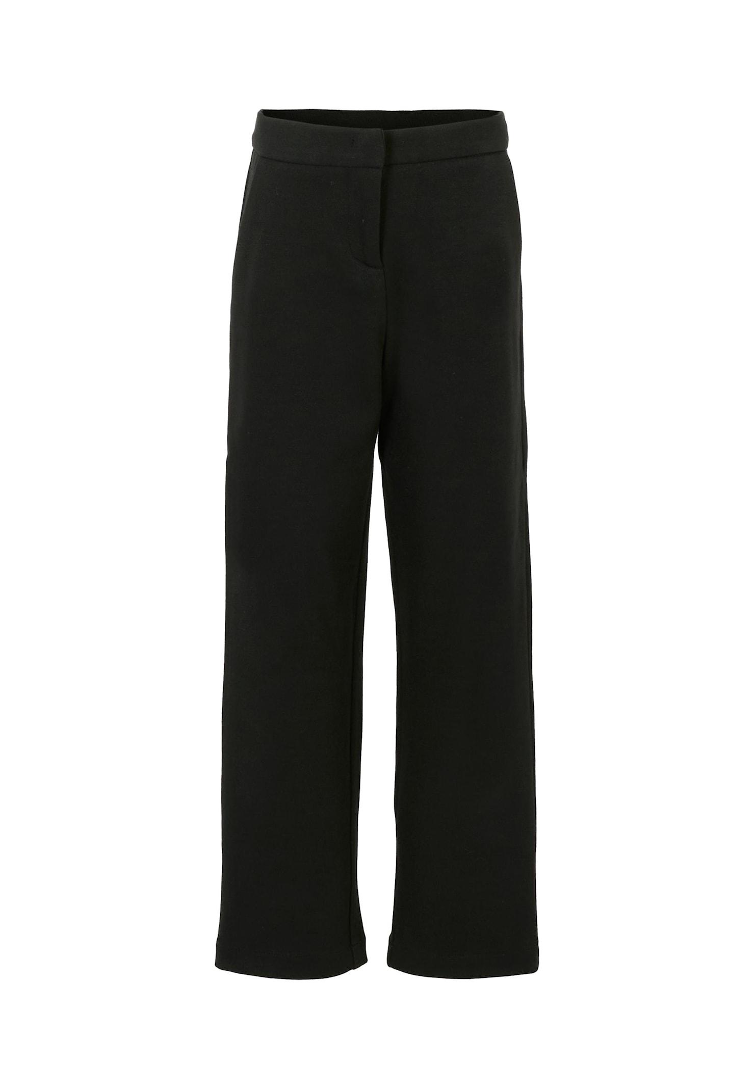 simonetta black trousers for girl with heart
