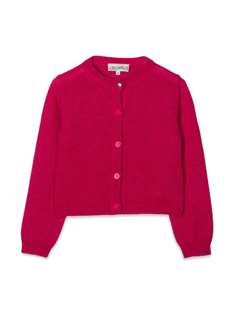 simonetta buttoned crew neck cardigan