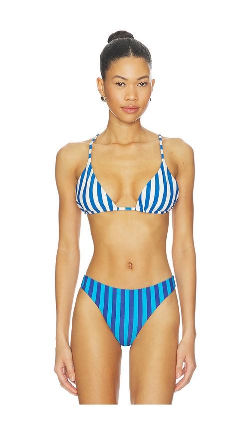 simonmiller bwai bikini top in blue.