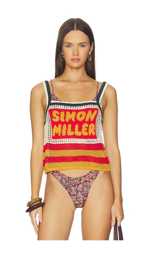 simonmiller dibby crochet top in multi.