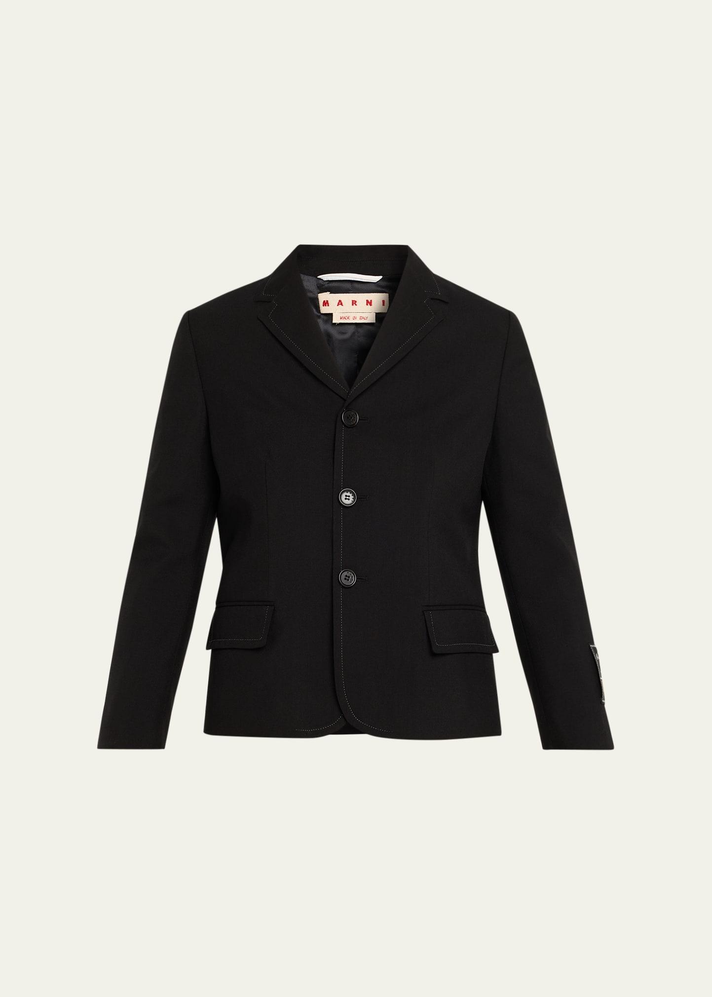 single-breasted baby simple chest jacket