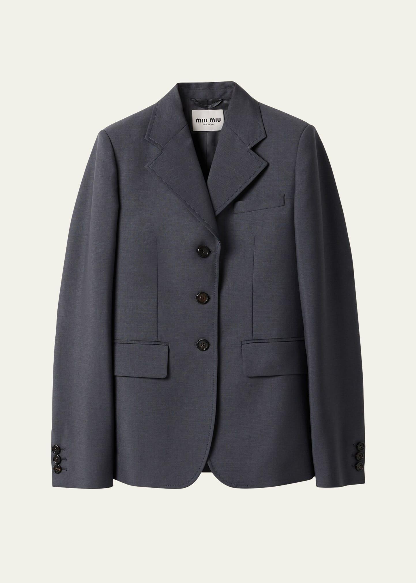 single-breasted blazer jacket