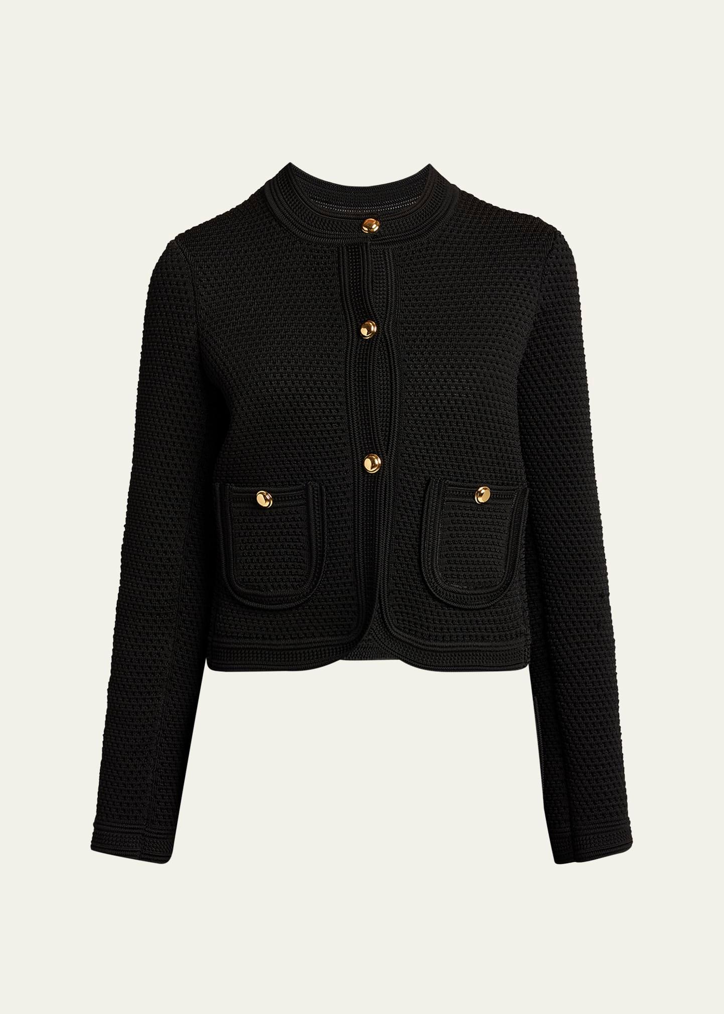 single-breasted cardigan jacket