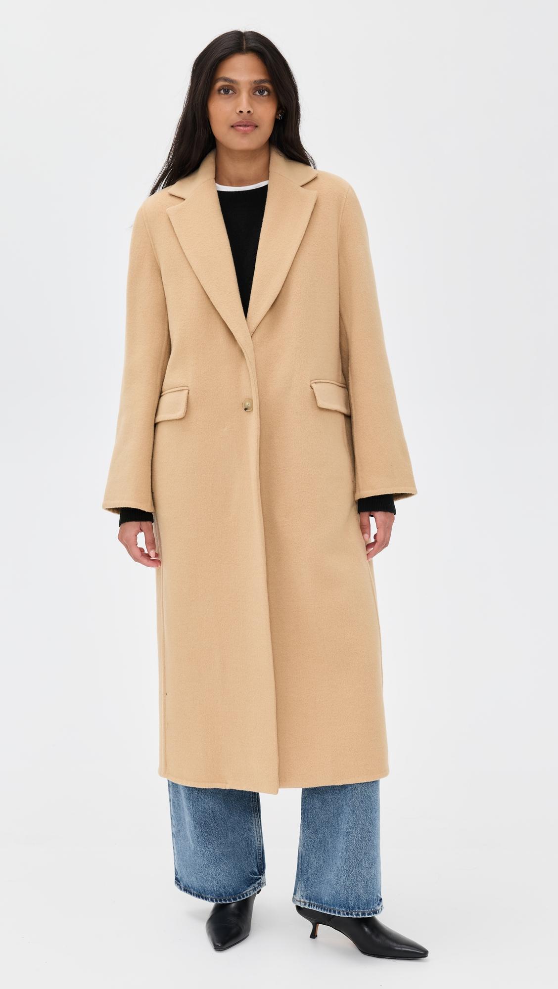 single breasted classic coat