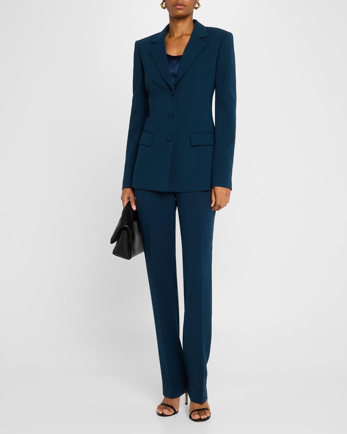 single-breasted tailored blazer