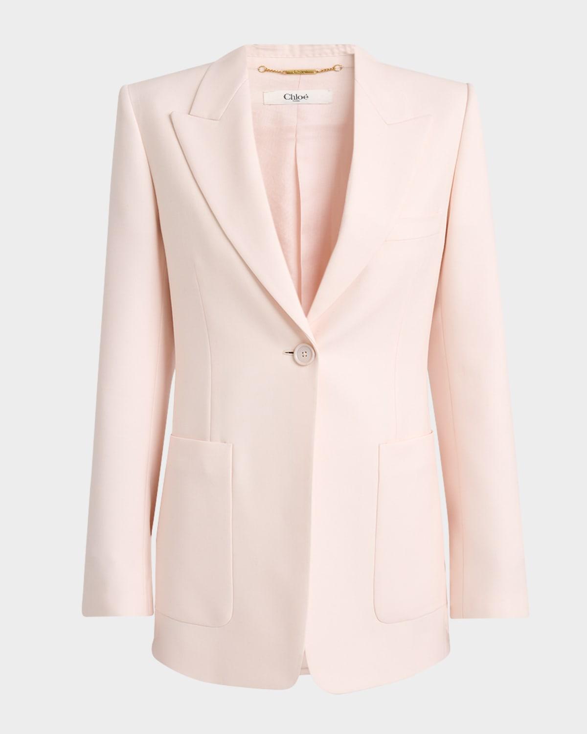 single-breasted tailored jacket