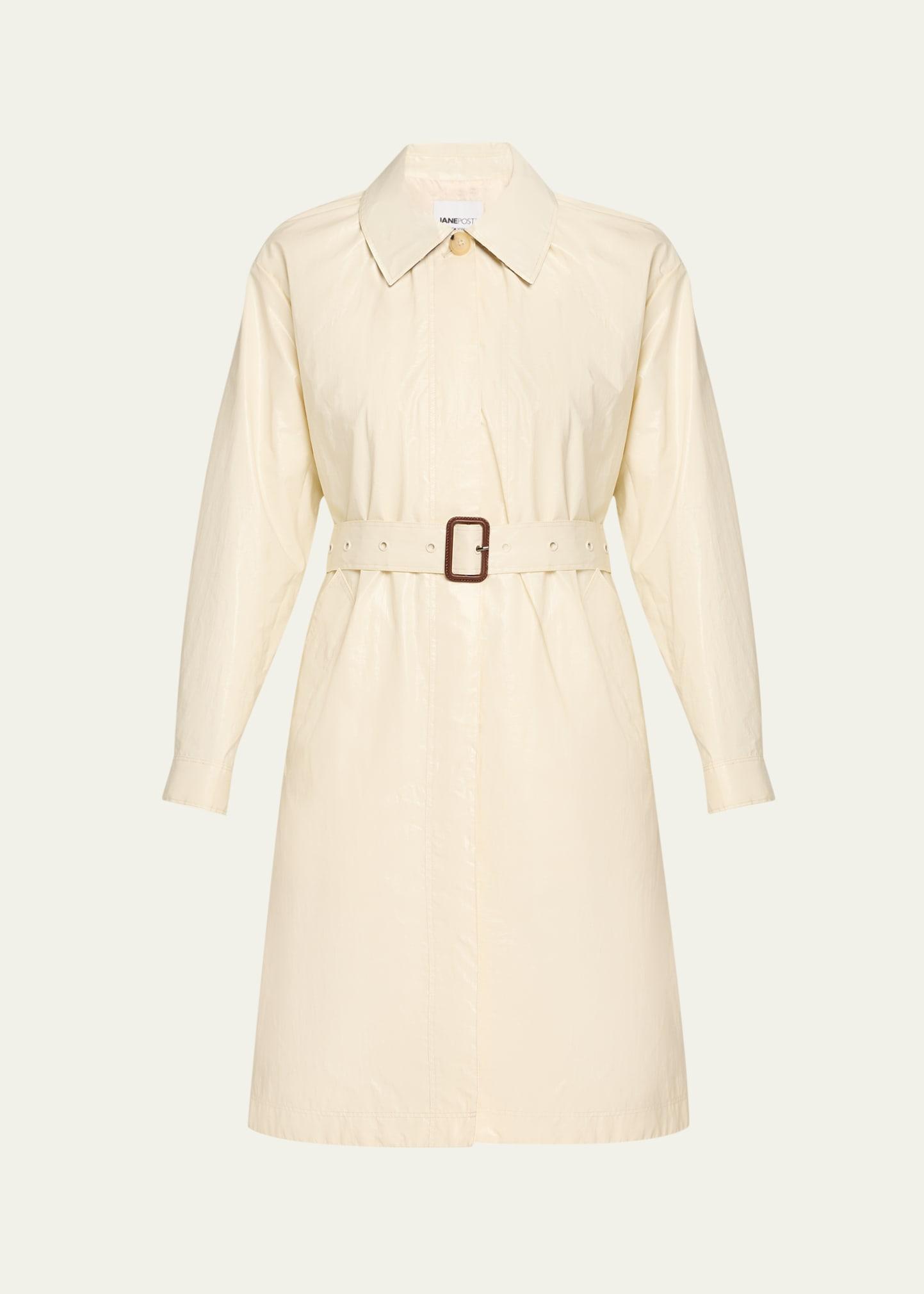 single-breasted trench coat