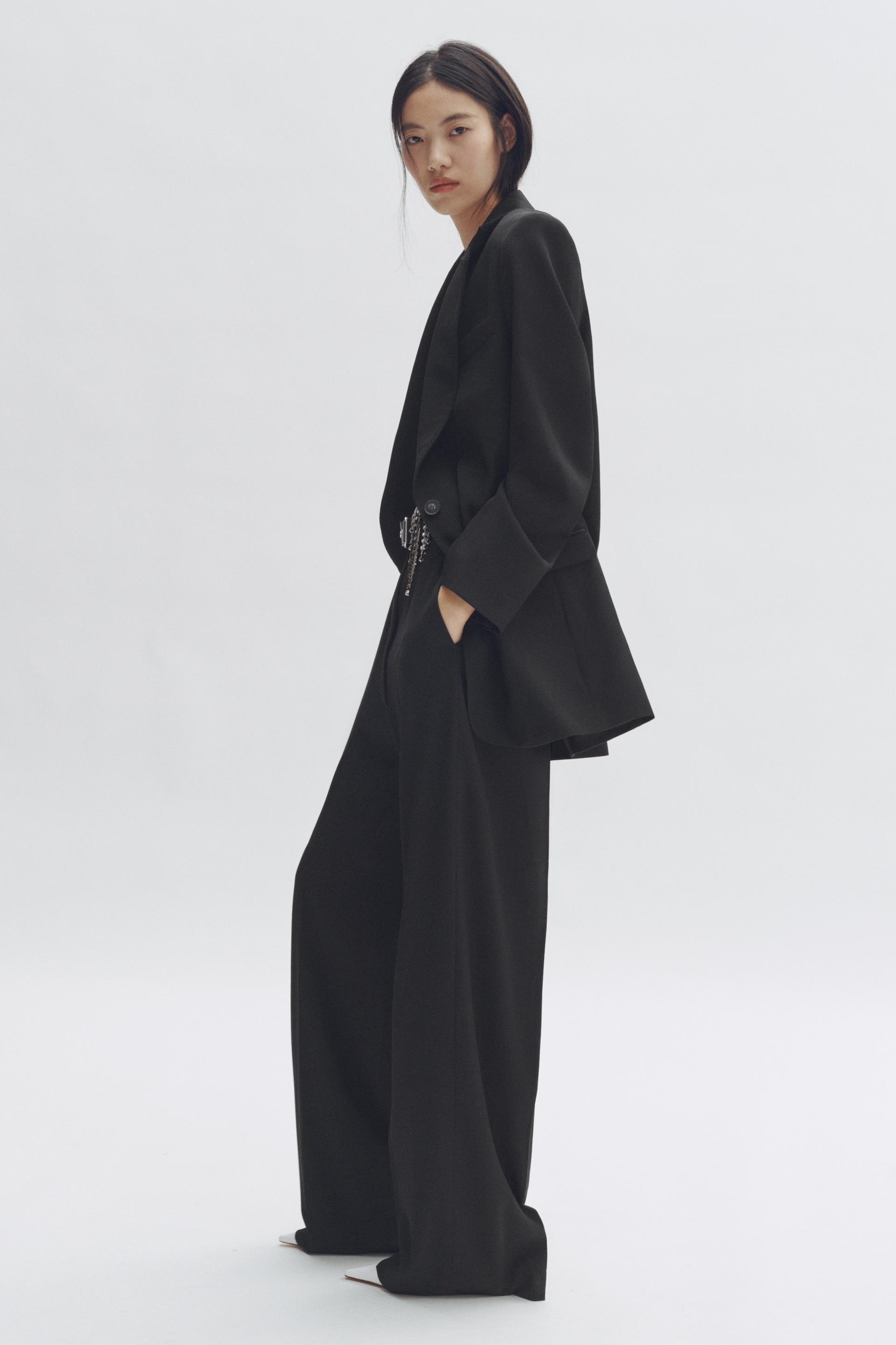 single-breasted wool blazer