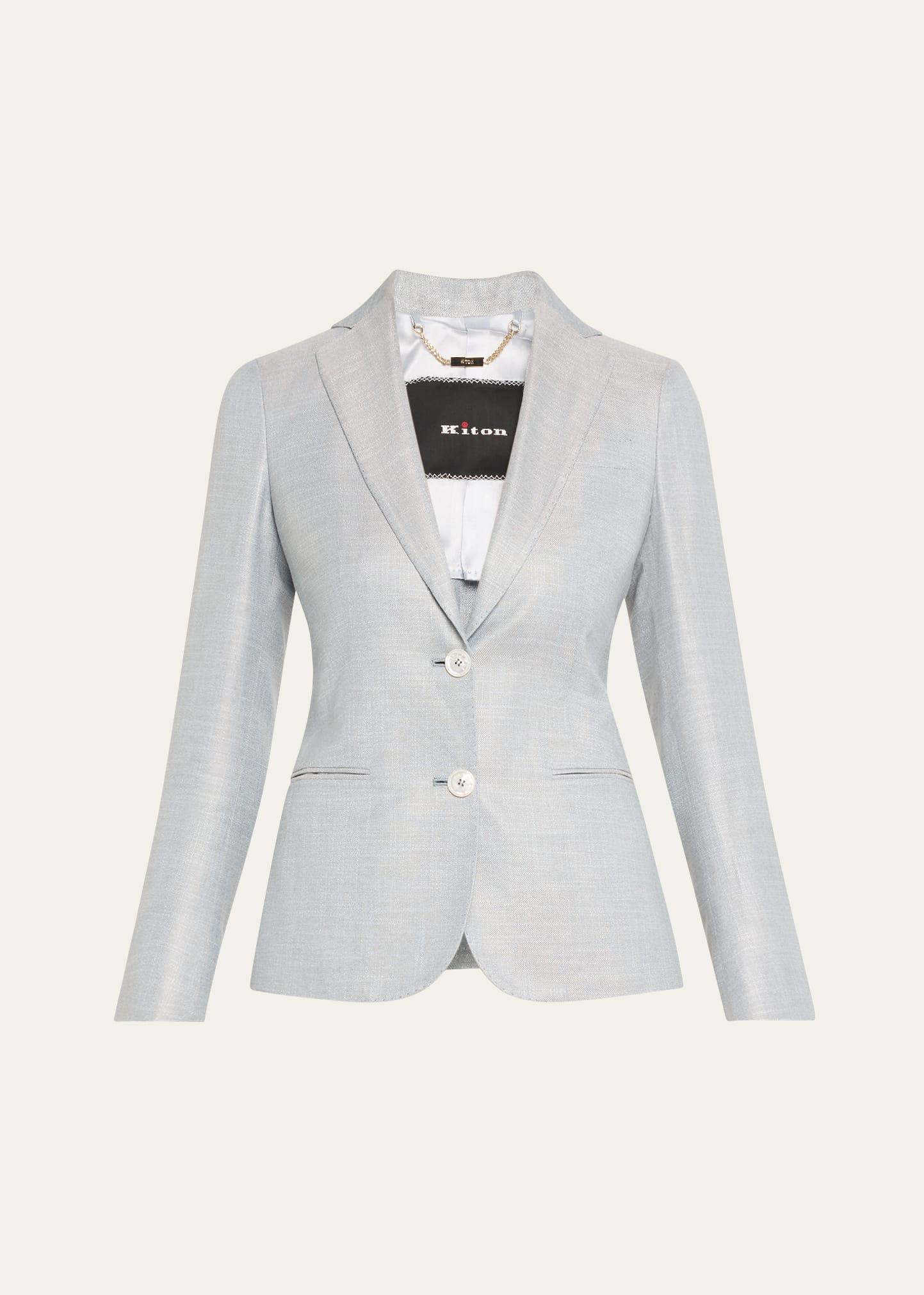 singled breasted bamboo jacket