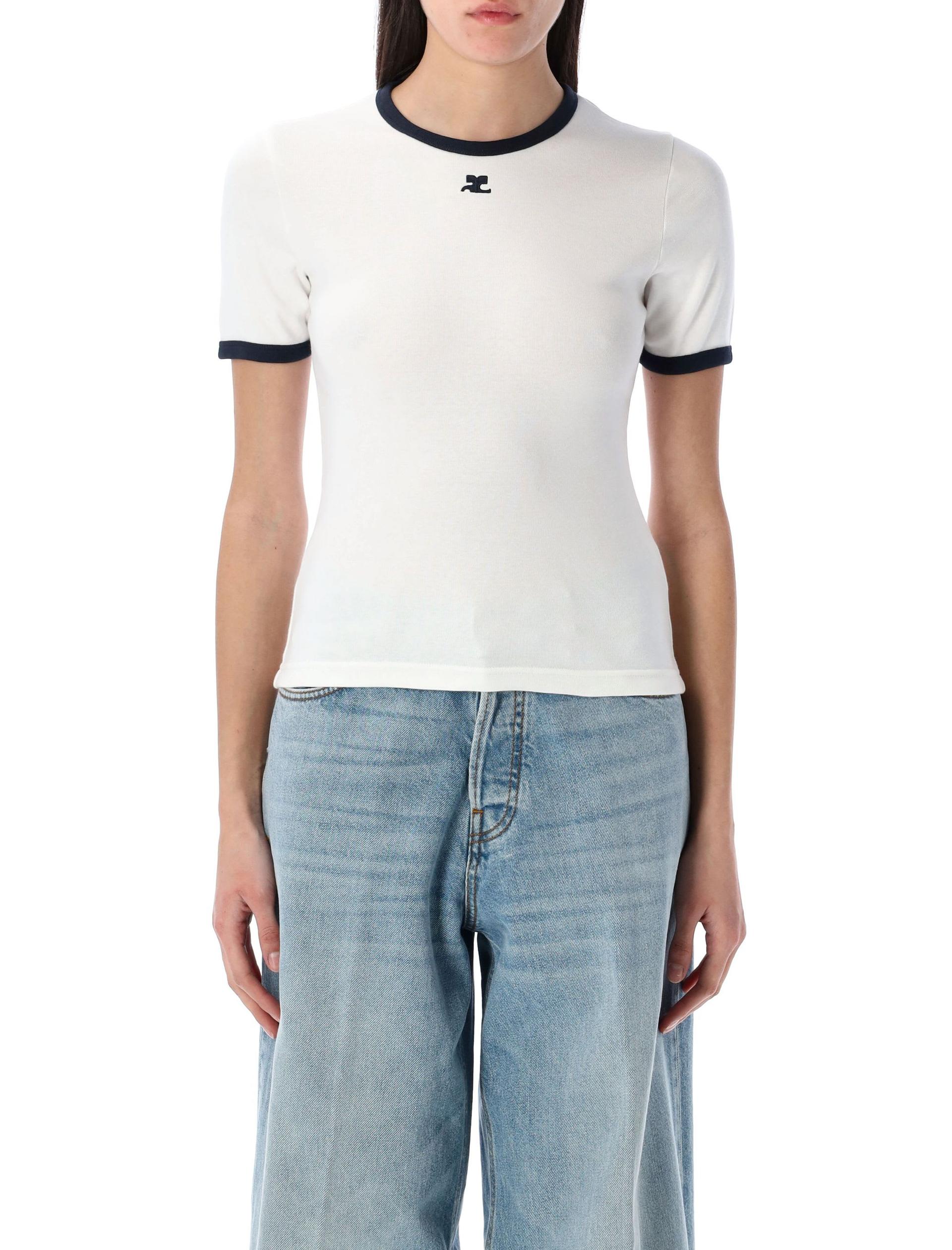 singnature contrast tshirt