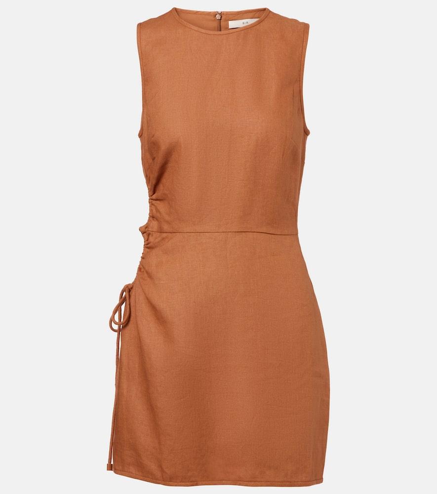 sir d'orsay linen minidress