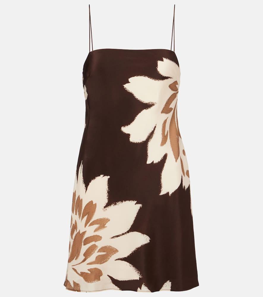 sir floral silk satin slip dress
