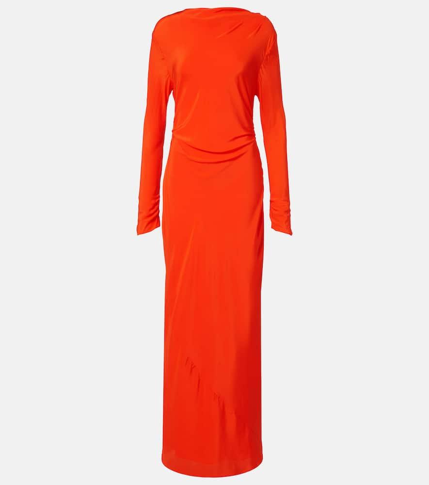 sir fresca silk crêpe de chine maxi dress