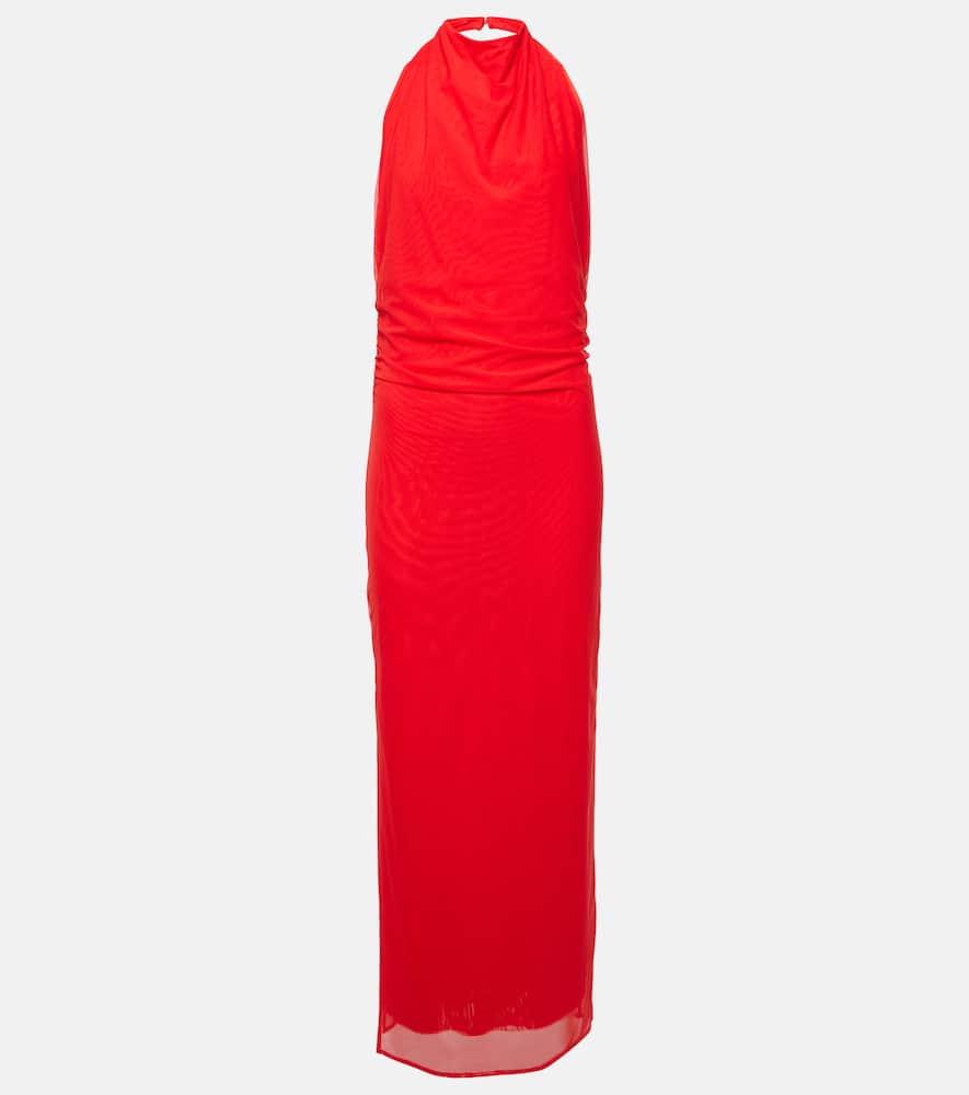 sir jacques mesh maxi dress