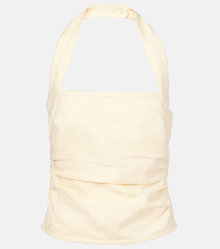 sir jerry ruched linen top