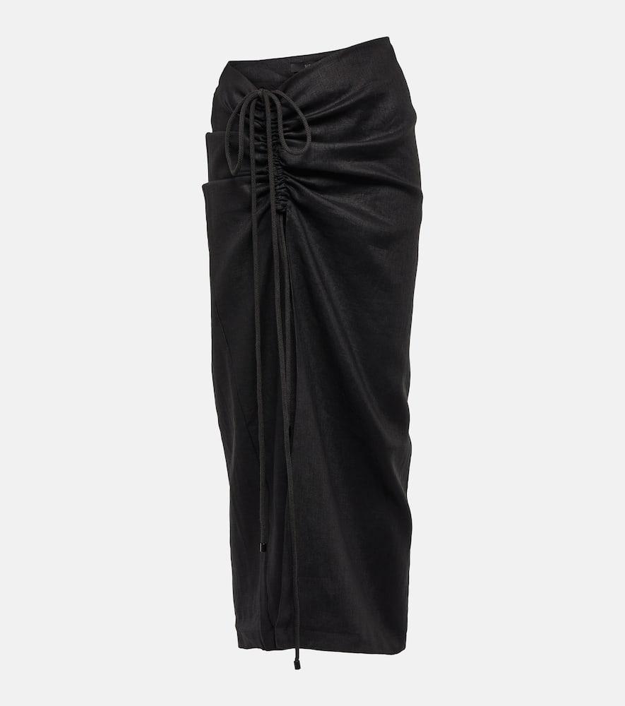 sir josefina linen maxi skirt