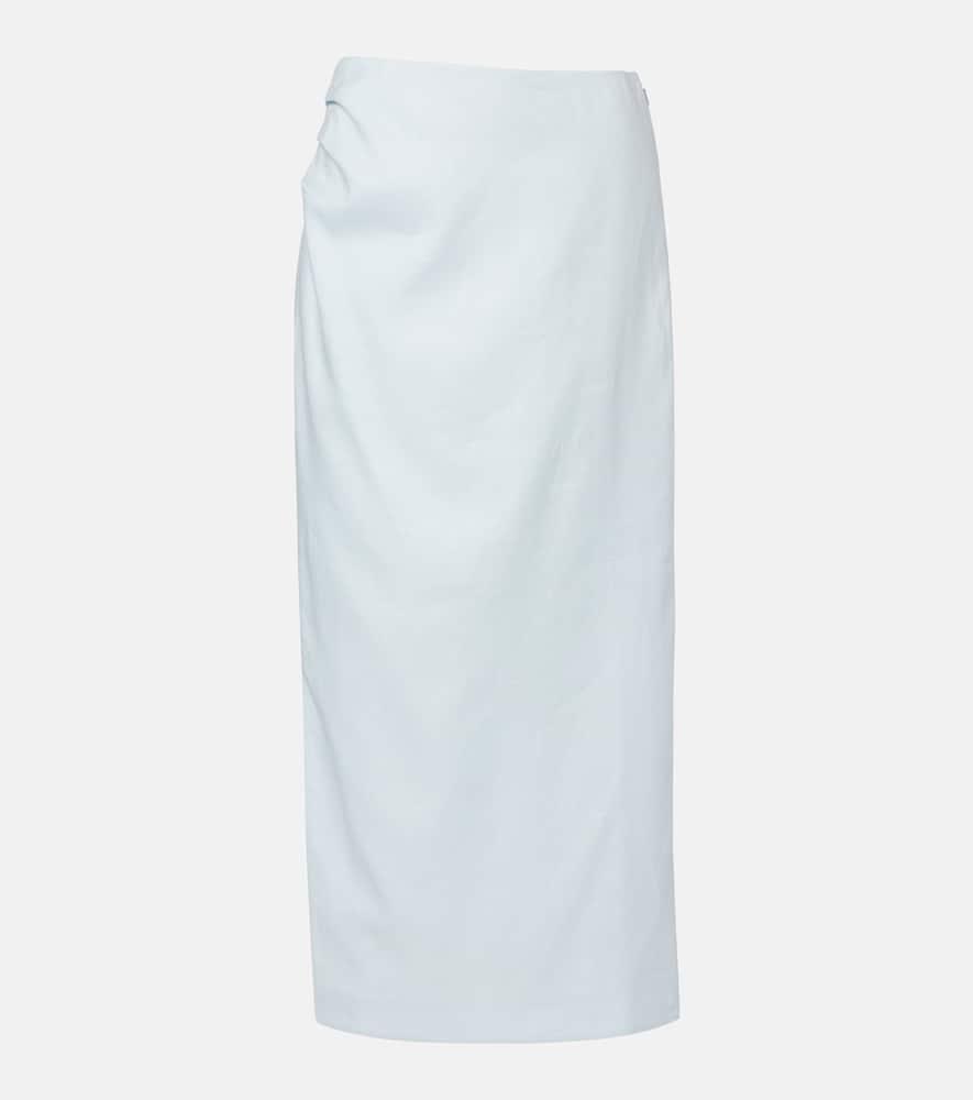 sir linen midi skirt