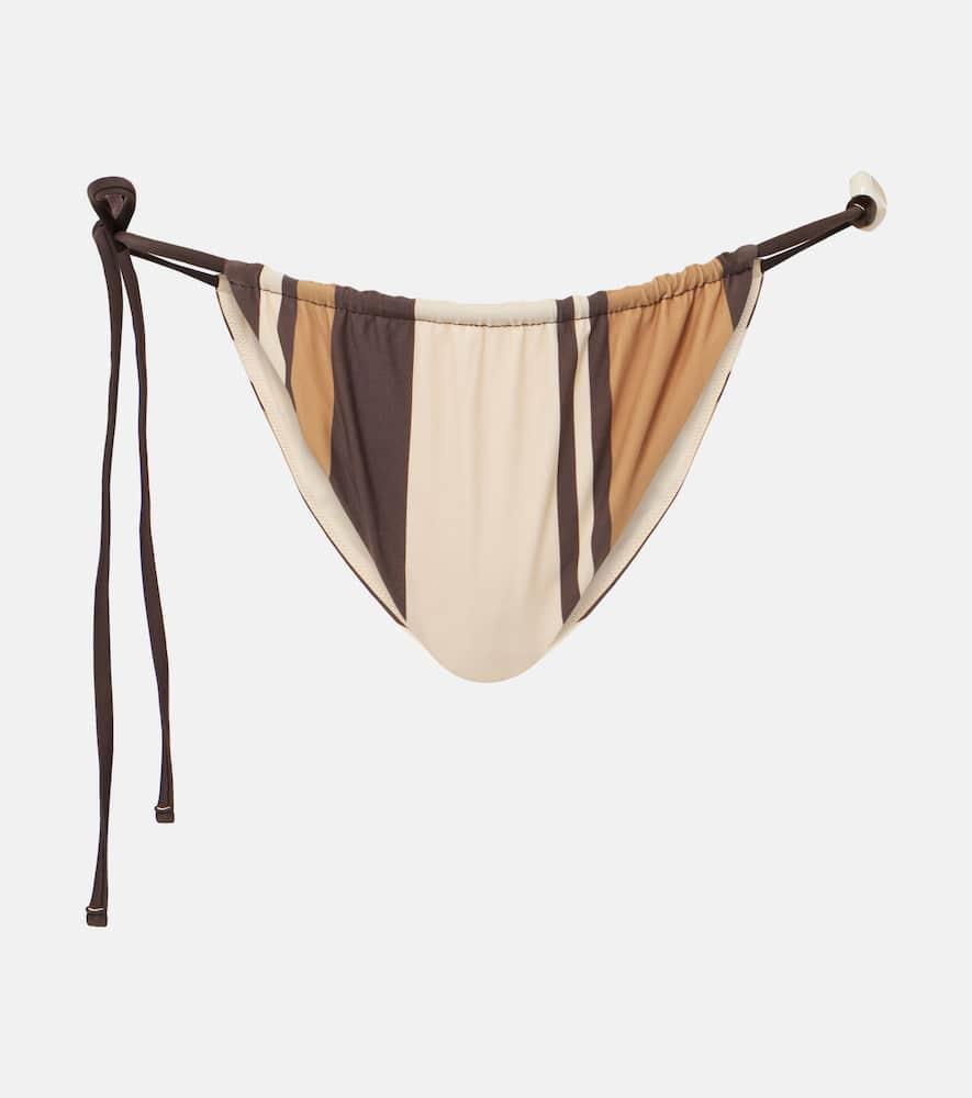 sir mahogany striped bikini bottoms