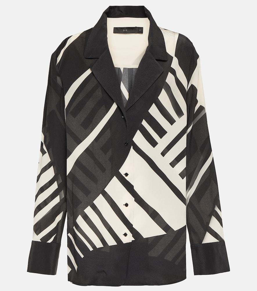 sir printed silk shirt