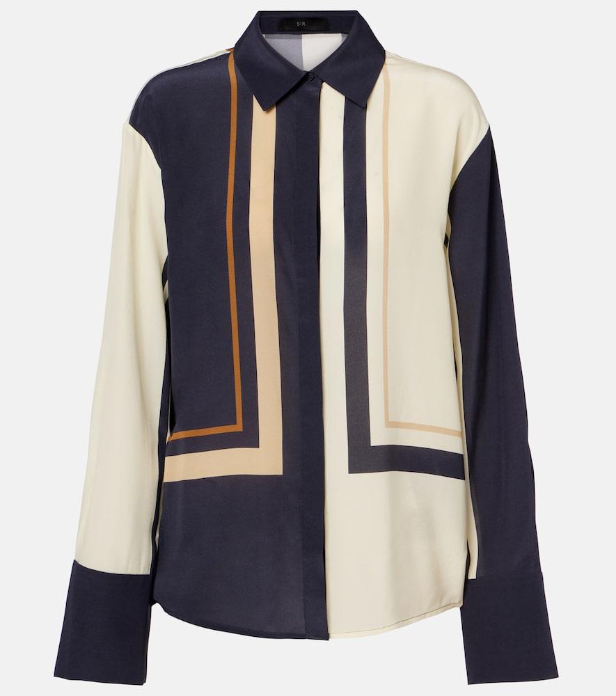 sir printed silk shirt