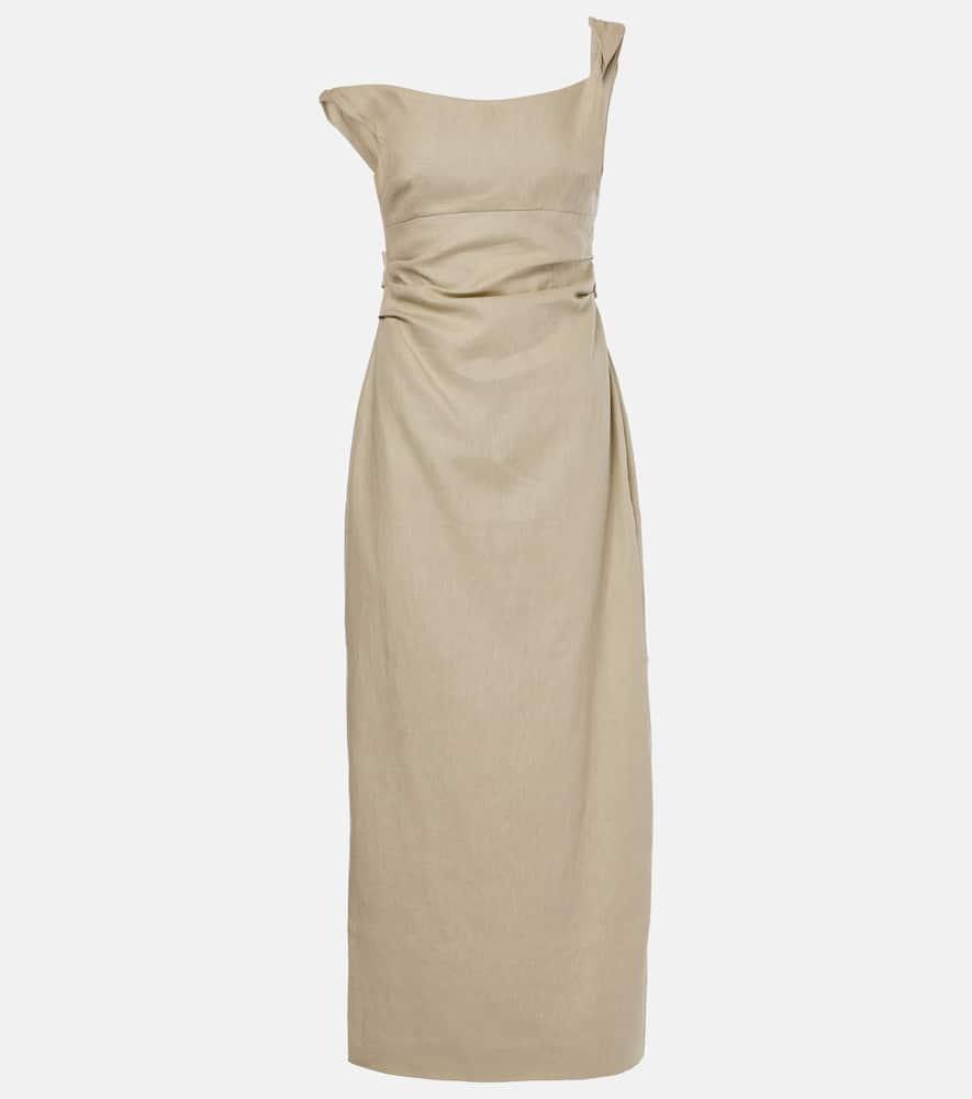 sir tamara linen maxi dress