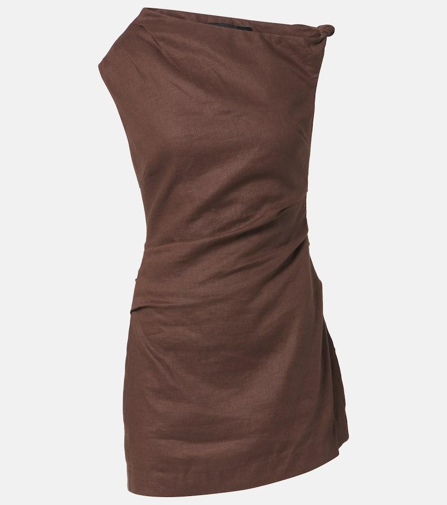 sir tamara linen minidress