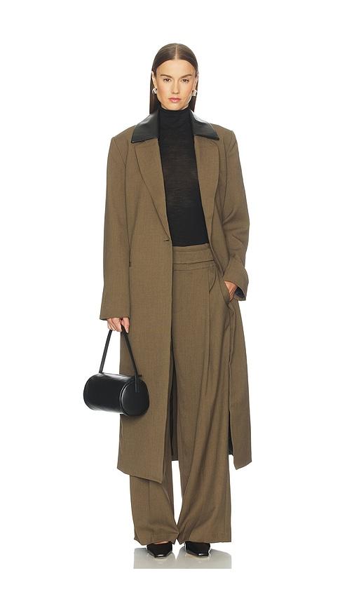 sir. sartoria coat in chocolate.