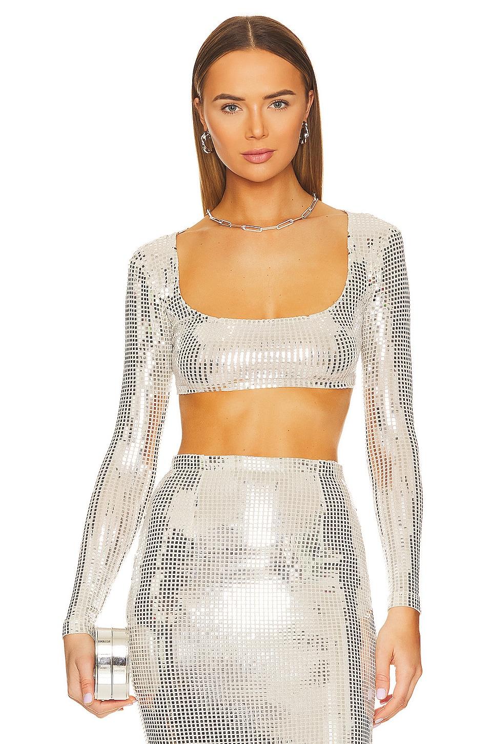 sirena long sleeve crop top