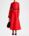 sissy long-sleeve silk shirtdress
