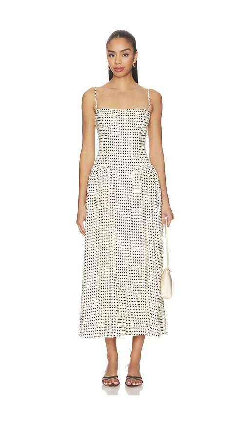sister ny lou lou dress in ivory,brown.