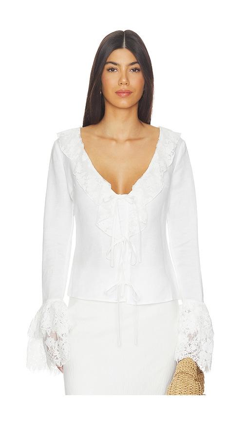 sister ny nikki top in white.