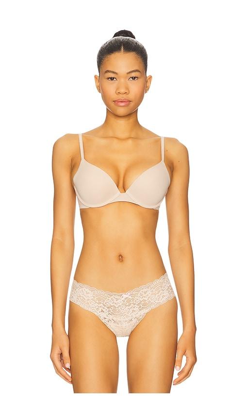 skarlett blue breathless multi-way push up bra in nude.