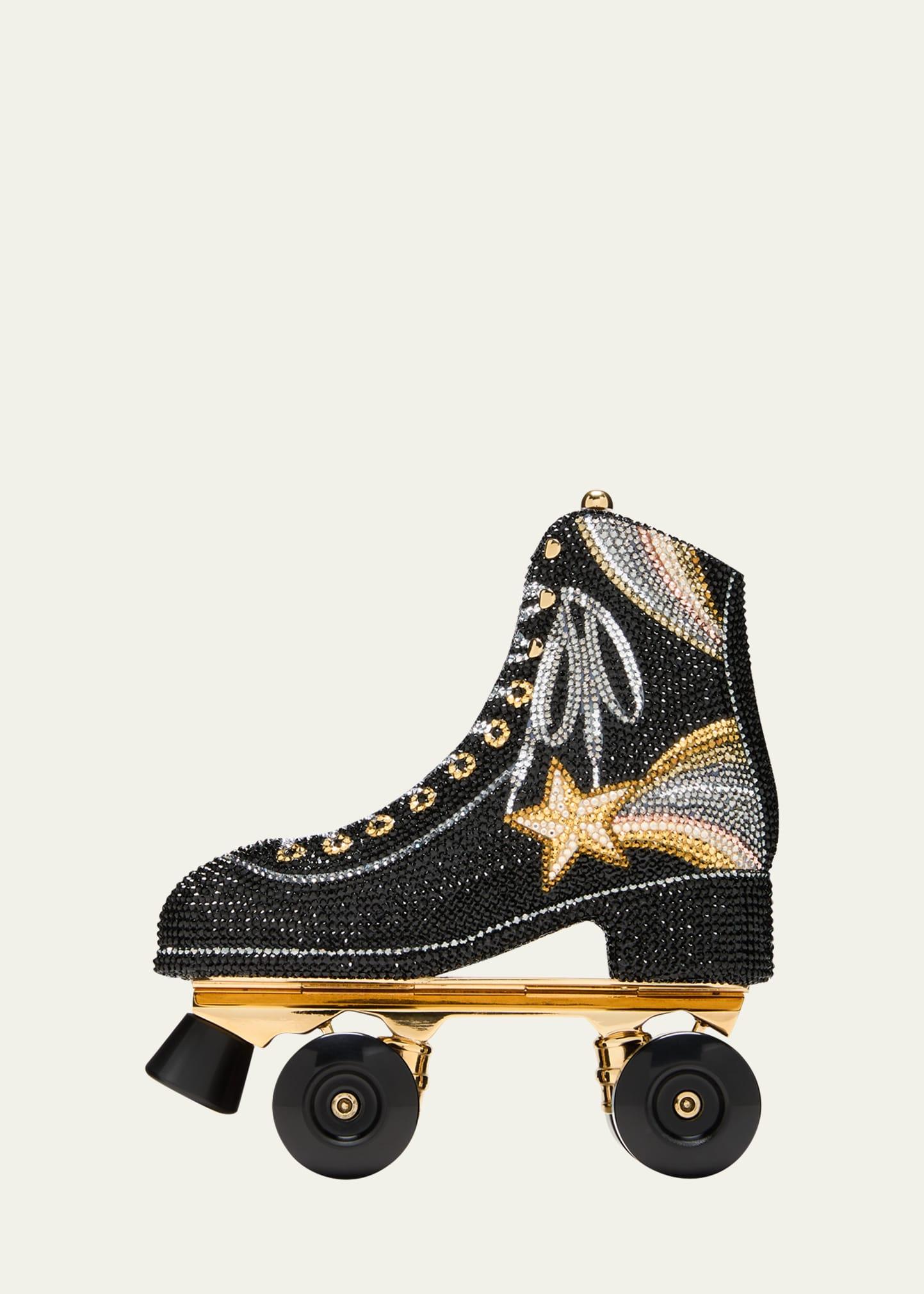 skate night roller skate crystal minaudiere