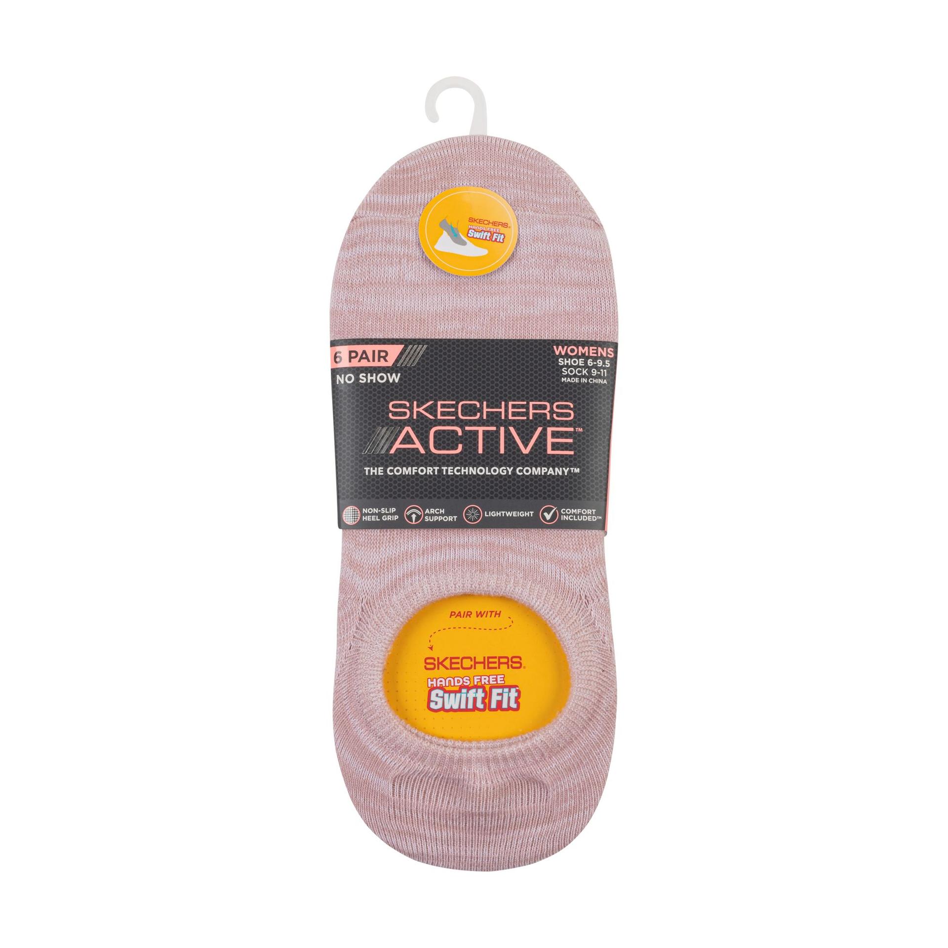 skechers non-terry no show socks