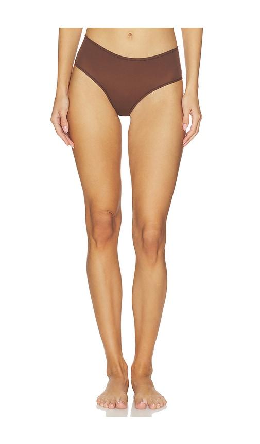 skims fits everybody brief in chocolate.