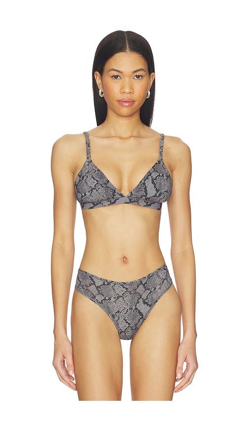 skims fits everybody triangle bralette in grey.