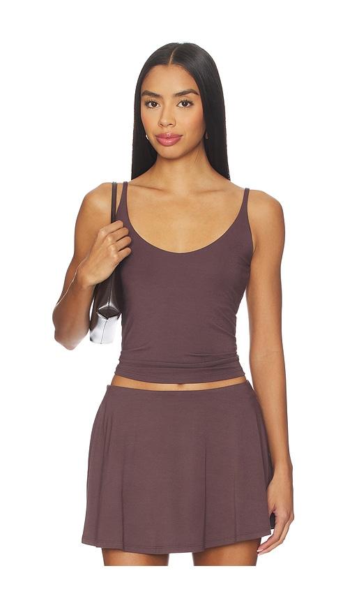 skims smooth layers skimpy strap cami in purple.