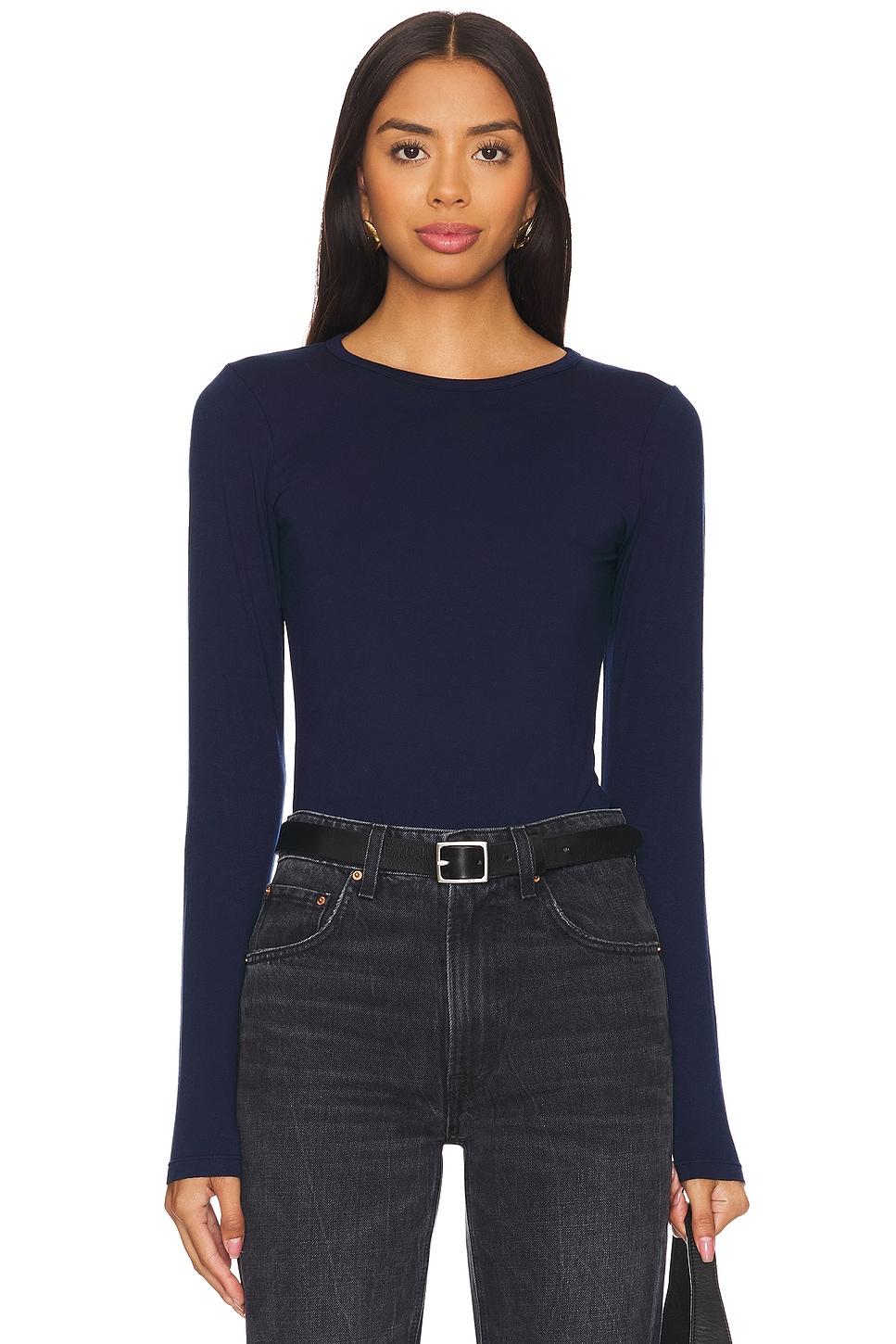 skinny crop neck tee