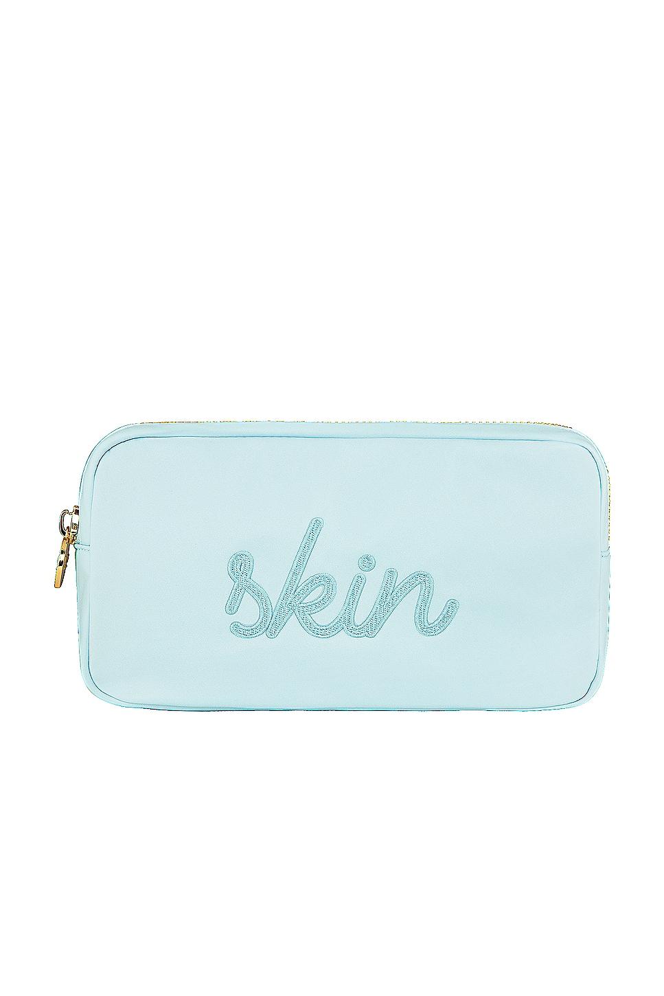 sky skin embroidered small pouch