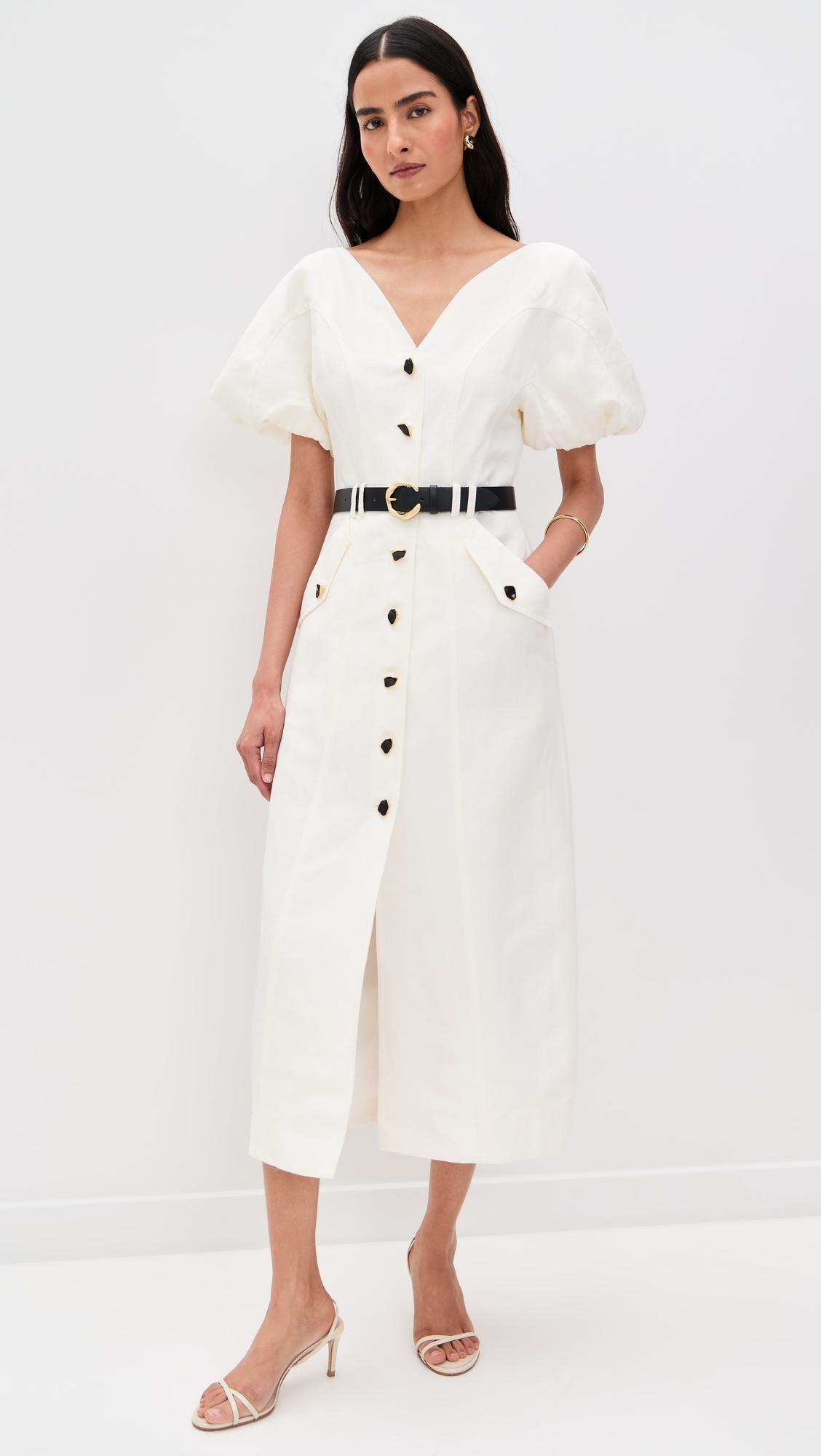 skye utility midi dress