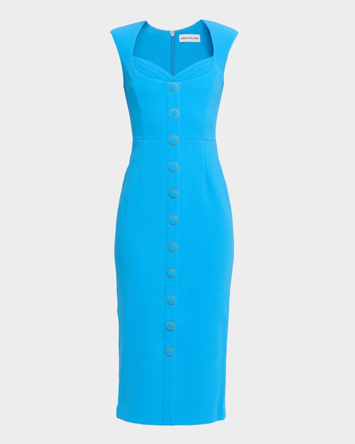 skyla sleeveless bodycon midi dress