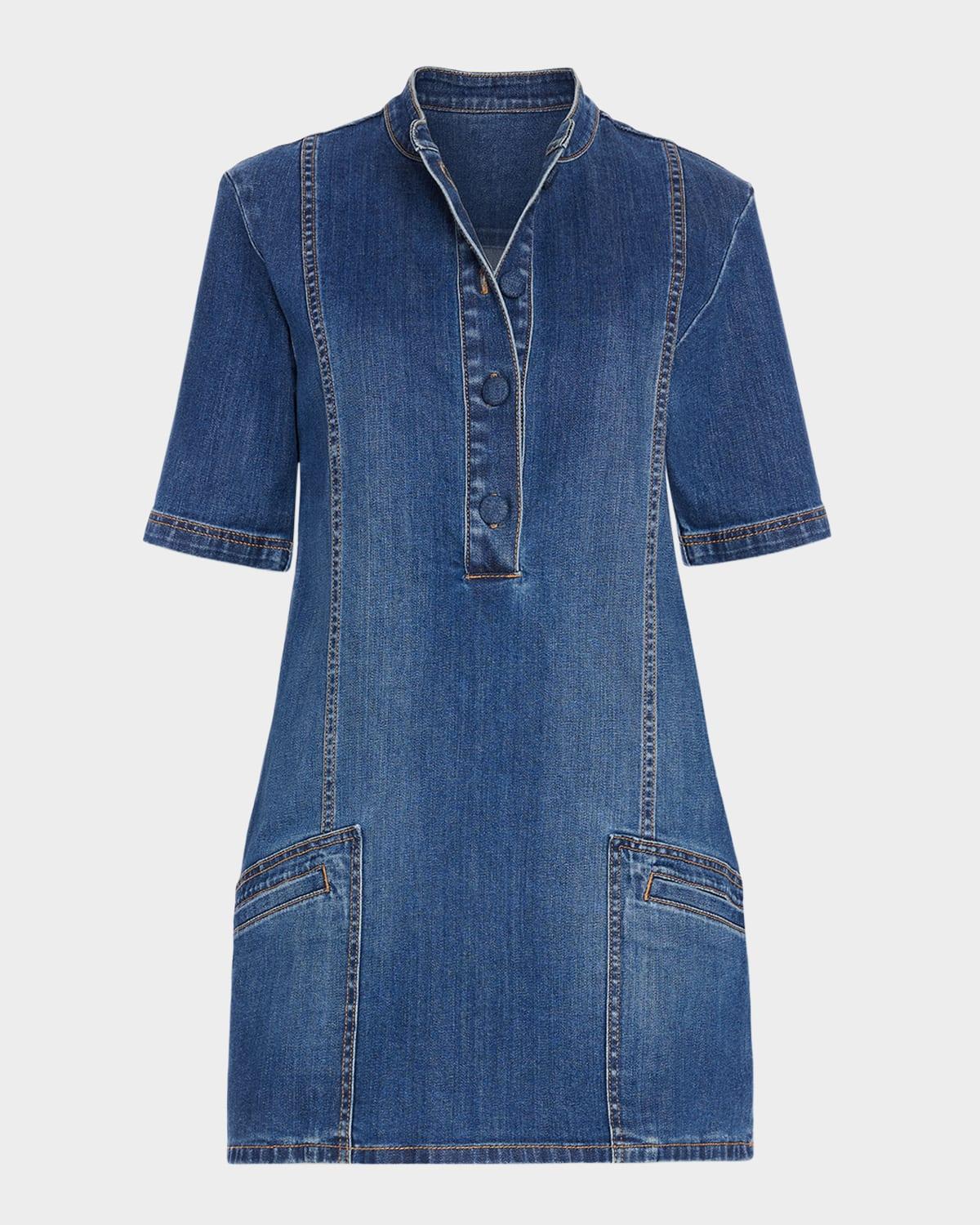 skylar denim mini dress