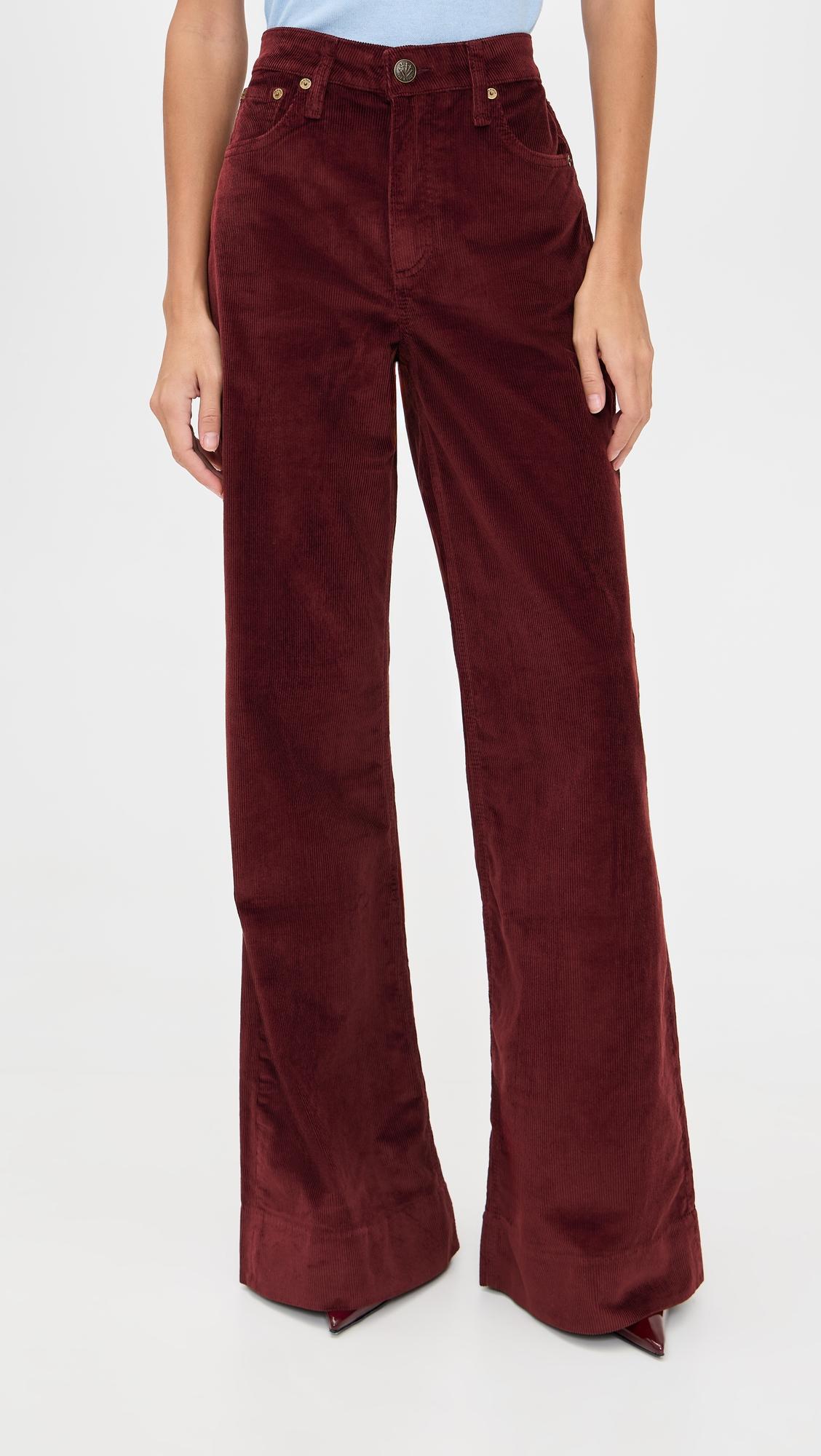 skylar high-rise corduroy trousers