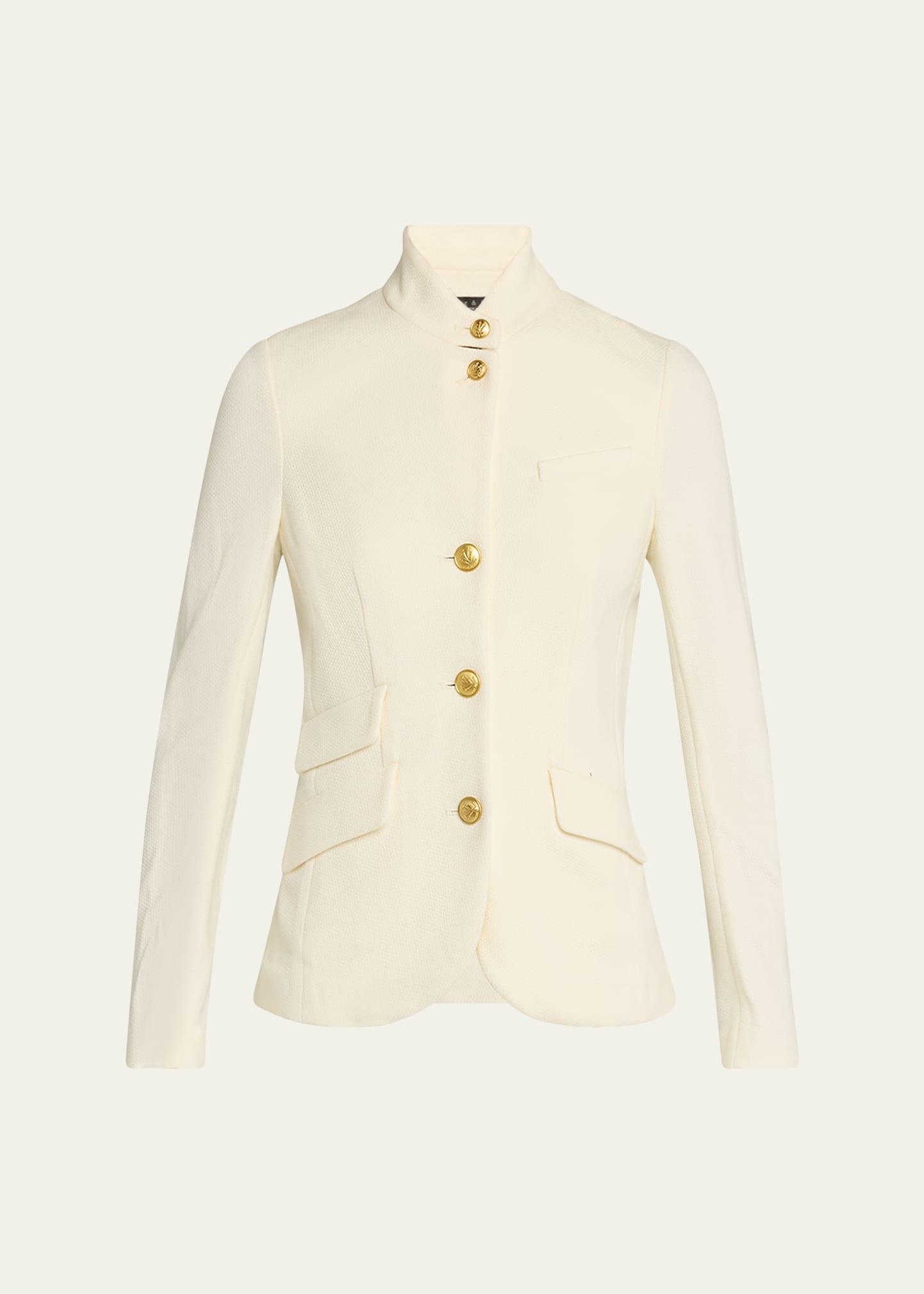 slade textured knit blazer