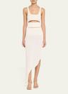 slash asymmetric midi tank dress