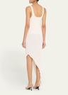 slash asymmetric midi tank dress