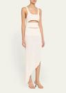 slash asymmetric midi tank dress