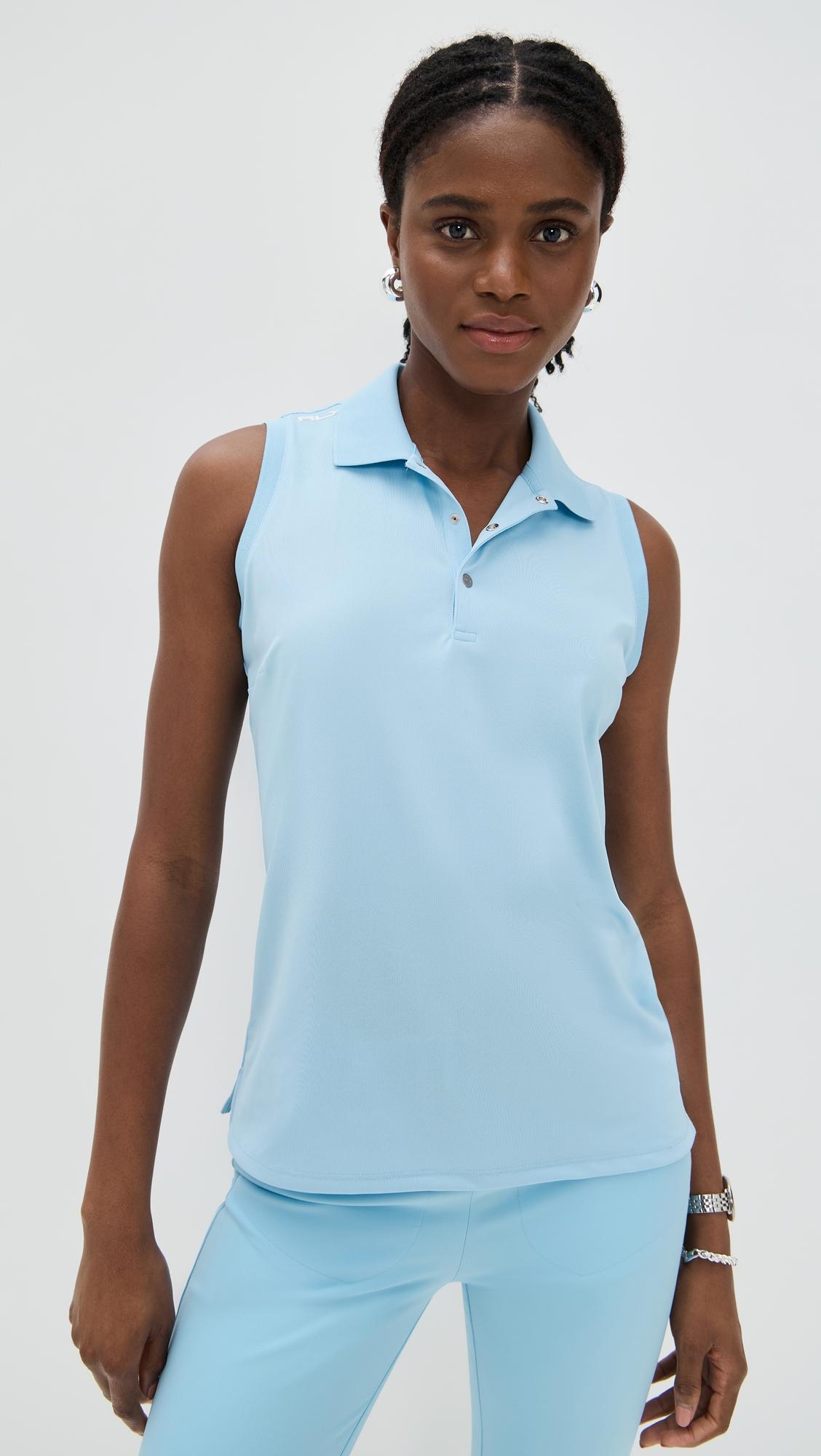 sleeveless air tech pique polo