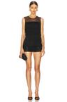 sleeveless all over fringe pickleball dress